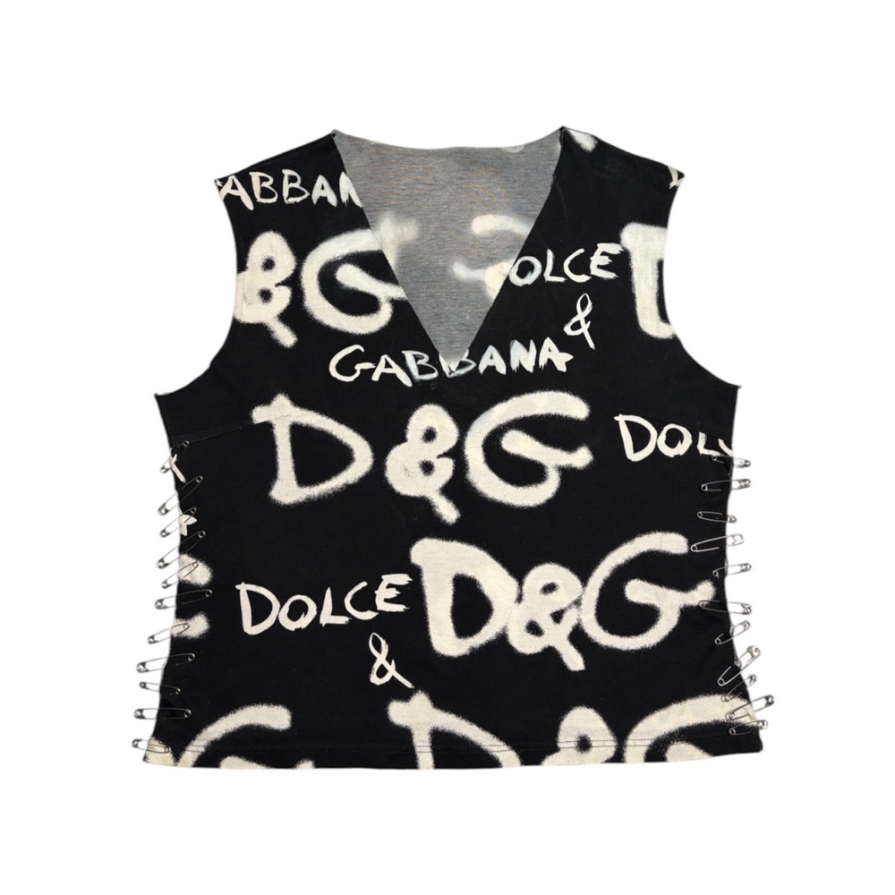 Vintage Dolce & Gabbana Graffiti Tank Top